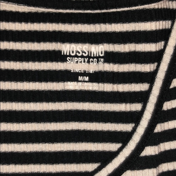 Mossimo tee shirt dress striped soft and comfy - Picture 2 of 3